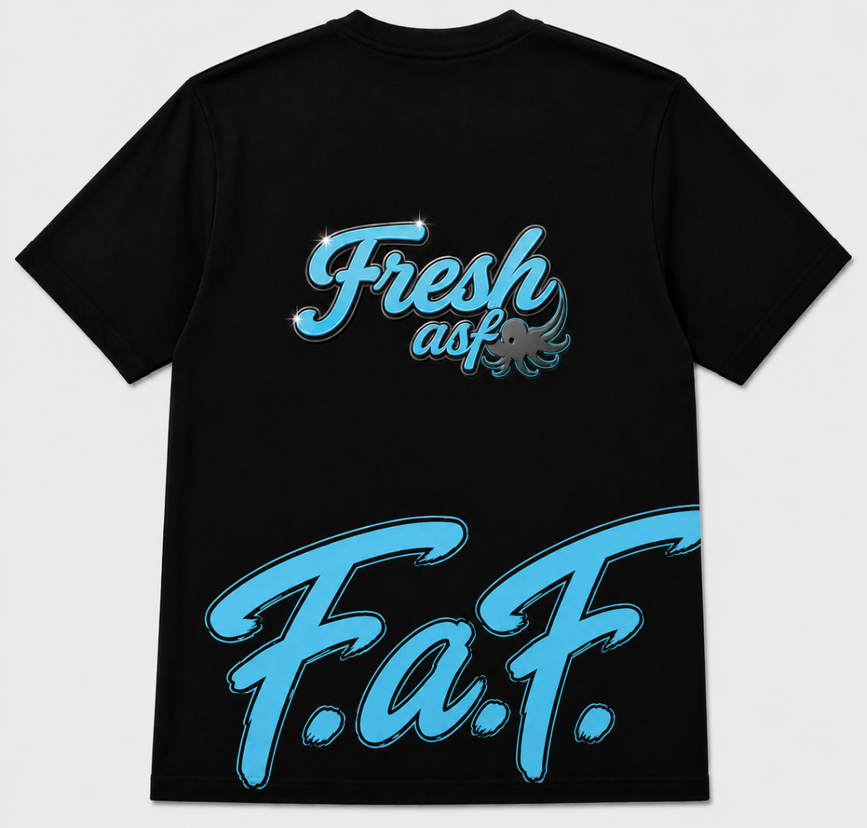 Fresh asf Tee — Sky Blue Back