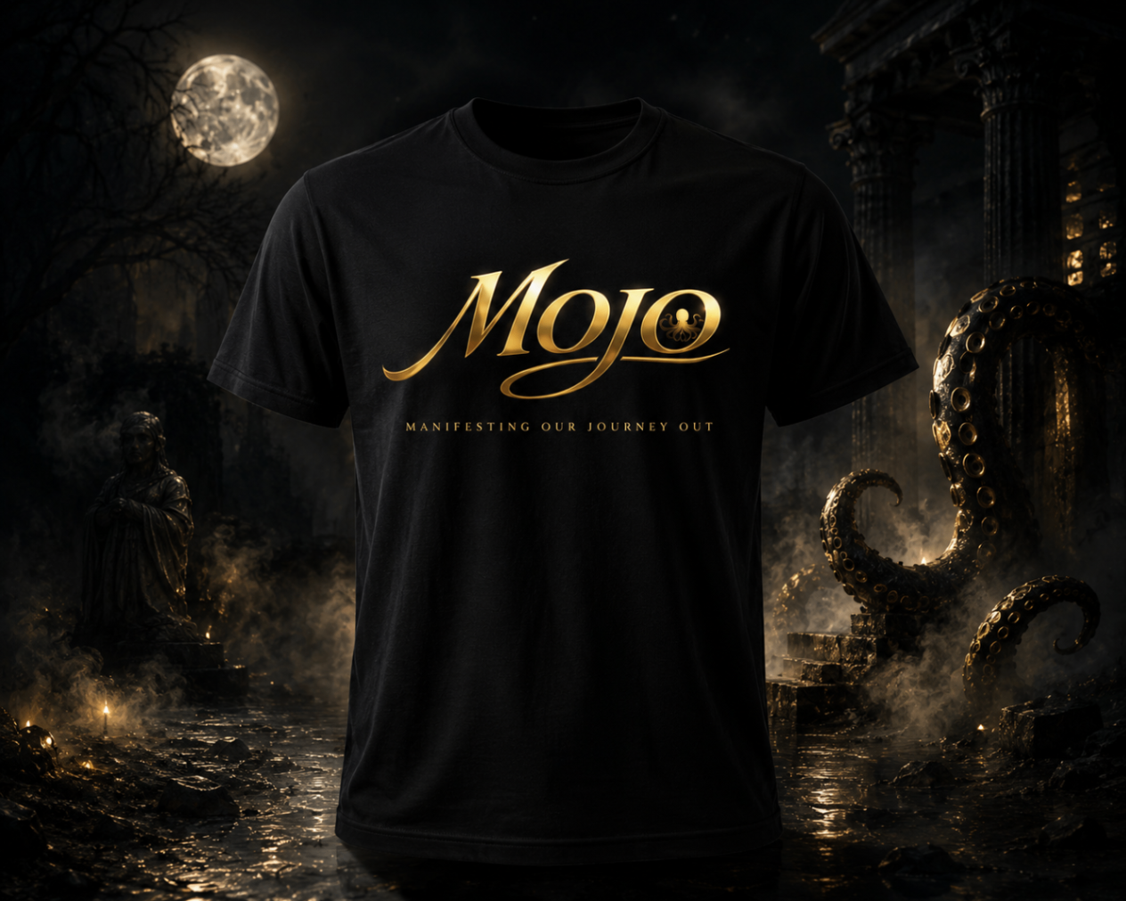 MOJO Tee — Moonlit Gold